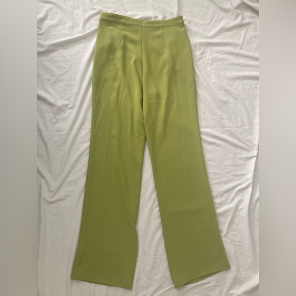 NBD Topaz Straight Leg Pants Size Medium Kiwi Green - Picture 6 of 9